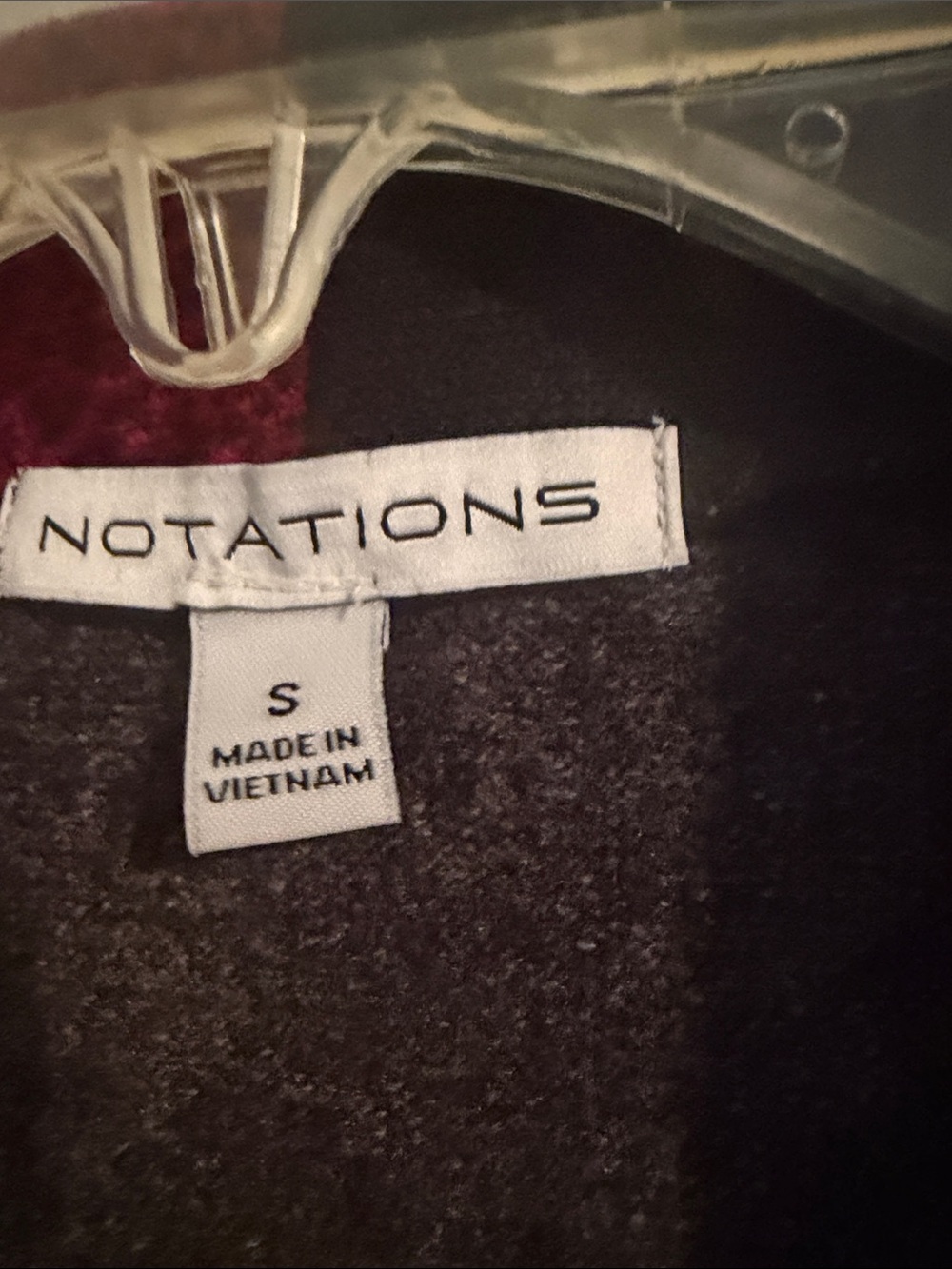Notations Burgundy and Black Floral Paisley Open Cardigan - Picture 2 of 4
